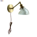 Helnys Glass LED Wall Sconce Rotate Vanity Light Aisle Restaurant Bathroom Mirror