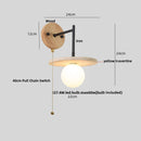 Helnys Japanese Style LED Wall Lamp White Glass Bathroom Mirror Light