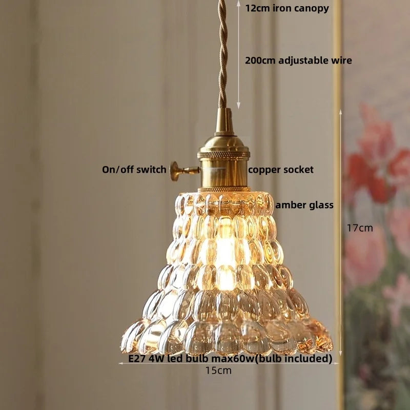 Nordic Modern Helnys LED Pendant Light Fixture with Adjustable Wire & Knob Switch
