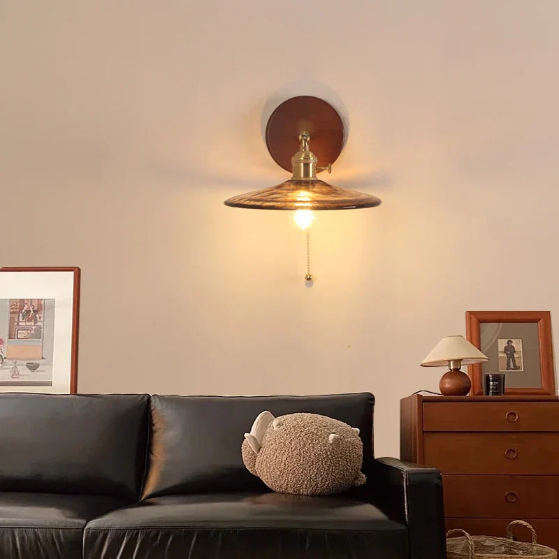 Helnys Modern LED Wall Sconce Glass Stair Light
