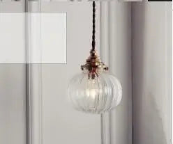 Helnys Blue Glass Pendant Lights for Bedroom Dinning Living Room
