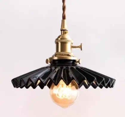 Helnys Big Glass Pendant Lights for Bedroom Dinning Living Room