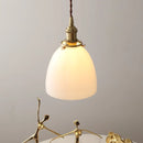 Modern Nordic Glass Pendant Light Fixture - Helnys Copper Socket LED Hanging Lamp