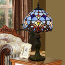 Helnys Resin Base Retro Table Lamp 20cm, E27 Bedroom Bedside Lamp