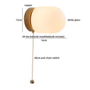 Helnys Glass Wall Light Sconce LED Switch Nordic Bedroom Bathroom Stairs Aplique Pared