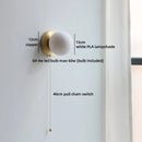 Helyn's Nordic Swing Arm LED Wall Lamp - Modern Copper Bedside Light