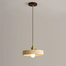 Helnys Yellow Stone Copper Socket LED Pendant Lights for Living Room Study Café