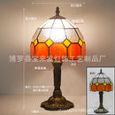 Helnys Resin Base Retro Table Lamp 20cm, E27 Bedroom Bedside Lamp