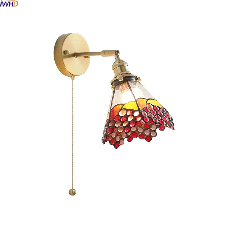 Helnys Glass Up Down Rotate LED Wall Lamp - Modern Nordic Colorful Light