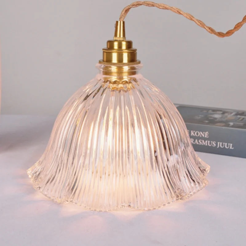 Helnys LED Glass Pendant Light Fixture for Modern Home Decor & Restaurant