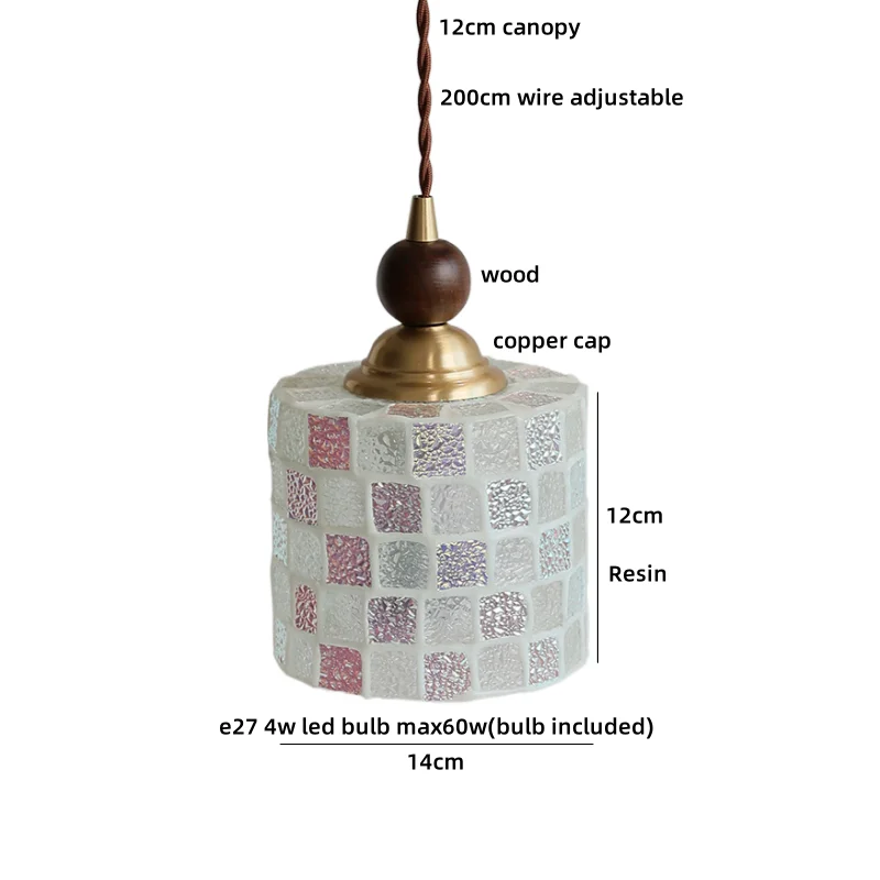 Helnys Glass Hanging Lights Kitchen Dining Room Decor LED Pendant Light Fixtures