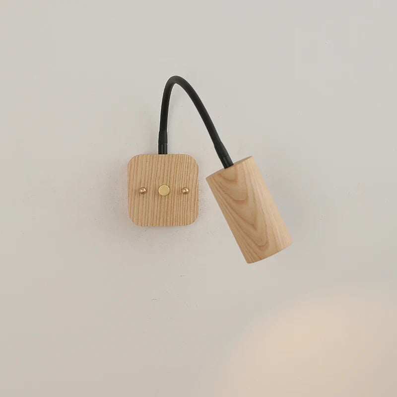 Helnys LED Wooden Wall Lamp Indoor Art Stair Light Bathroom Mirror Light