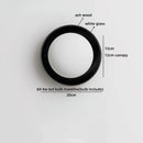 Helnys Wabi Sabi LED Wall Sconce White Glass Walnut Wood Modern Decor