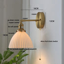 Helnys Adjustable LED Wall Sconce with Pull Chain Switch