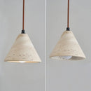Helnys Wood Canopy LED Pendant Light Fixture Nordic Modern Hang Lamp