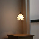 Helnys Flower Glass LED Chandelier Pendant Light - Modern Kitchen Island Hanging Lamp