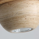 Helnys LED Pendant Lights Japanese Style Wood Decor Stone Globe Hanging Lamp