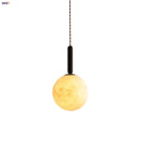 Helnys Nordic LED Glass Pendant Light Fixture with Wood Accent
