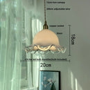 Helnys Flower Glass LED Pendant Light Modern Nordic Hang Lamp