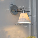 Helnys Modern Iron Ceramic LED Wall Lights with Pull Chain Switch