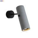 Helnys Industrial LED Wall Light Rotate Adjustable Gray Cement Bedroom Living Room Vintage