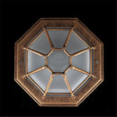 Helnys Rustic Frosted Glass Outdoor Ceiling Light Flush Lamp Europe Style IP Rate Fixture