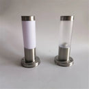 Helnys 12W LED Stainless Steel Garden Path Lights Set - Black Silver