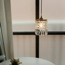 Helnys Crystal Chandelier Pendant Light - Japan Style LED Luxury Hanging Lamp