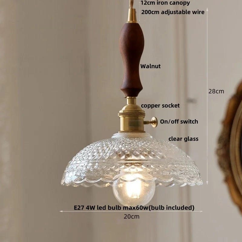 Nordic Modern Helnys LED Pendant Light Fixture with Adjustable Wire & Knob Switch