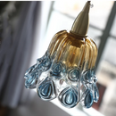 Helnys Copper Socket LED Pendant Light with Phenix Glass Shade