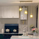 Helnys Green Glass Nordic LED Pendant Lamp for Modern Dining Room