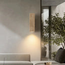 Helnys Square Stone LED Wall Lamp Modern Nordic Yellow Travertine Wabi Sabi