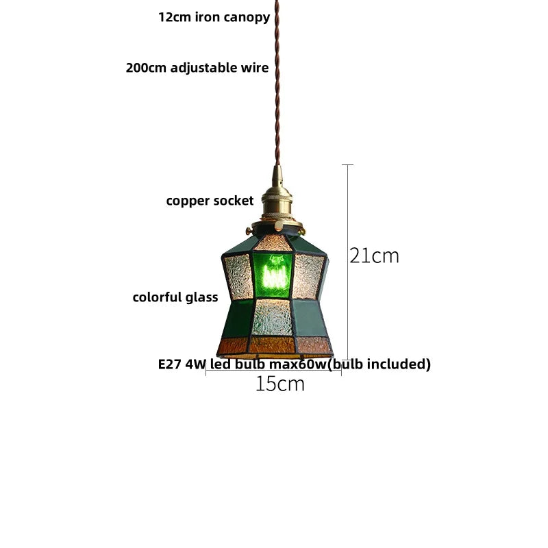 Helnys Clear Glass LED Pendant Lamp Modern Nordic Style Adjustable Hanging Light