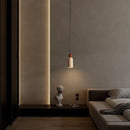 Helnys Yellow Stone LED Pendant Light, Japanese Style Hanging Lights