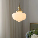 Helnys Glass LED Pendant Light Fixture with Knob Switch - Modern Nordic Design