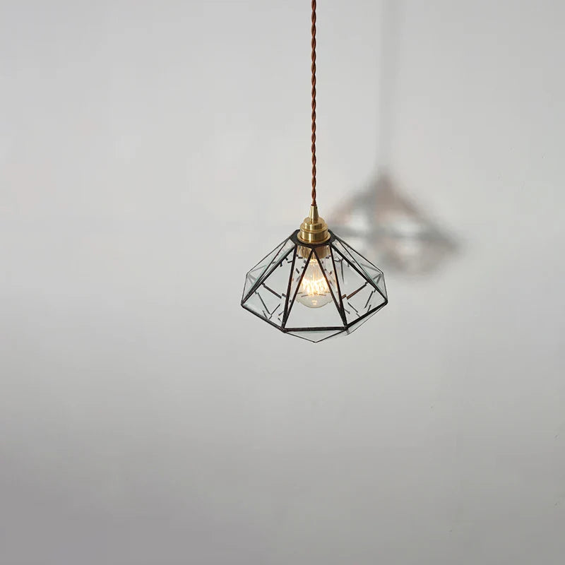 Helnys Nordic Glass Pendant Chandelier - Modern LED Hanging Lamp for Living Room & Bedroom