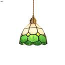 Helnys Tiffany Style Glass LED Pendant Lamp for Colorful Dining Room Lighting