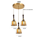 Helnys Vintage LED Pendant Lamp with Copper Socket & Glass Lampshade