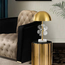 Helnys Mushroom Glass Ball Table Lamp for Living Room Bedroom Study Hotel