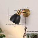 Helnys Black Iron LED Wall Sconce for Modern Home Decor