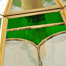 Helnys Glass LED Wall Light Fixture with Adjustable Wire, Pull Chain Switch, Vintage Design