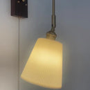 Helnys Wood LED Wall Lights Modern Ceramic Bedside Lamp Sconce