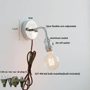 Helnys Glass Wall Sconce Pull Chain LED Light Modern Nordic Colorful Bedside Lamp