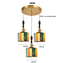 Helnys Vintage LED Pendant Lamp with Copper Socket & Glass Lampshade