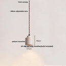 Helnys Modern LED Pendant Lamp Cement Wood Hanging Light