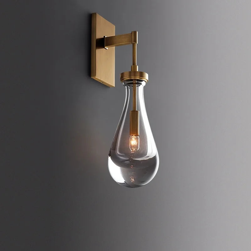 Helnys Water Droplet Crystal LED Wall Light - Nordic Wandlamp