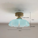 Helnys Nordic Milky Yellow Glass LED Pendant Lights for Home Indoor Lighting