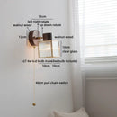 Helnys White Glass LED Wall Light Children's Room Modern Nordic Decor Bedside Lamp