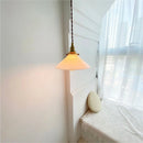 Helnys White Glass LED Pendant Lamp Modern Copper Socket Hanging Lights