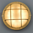 Helnys Rustic Glass Flush Mount Ceiling Light for Bathroom and Kitchen